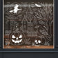 Spooky House Halloween Scene Vinyl Set