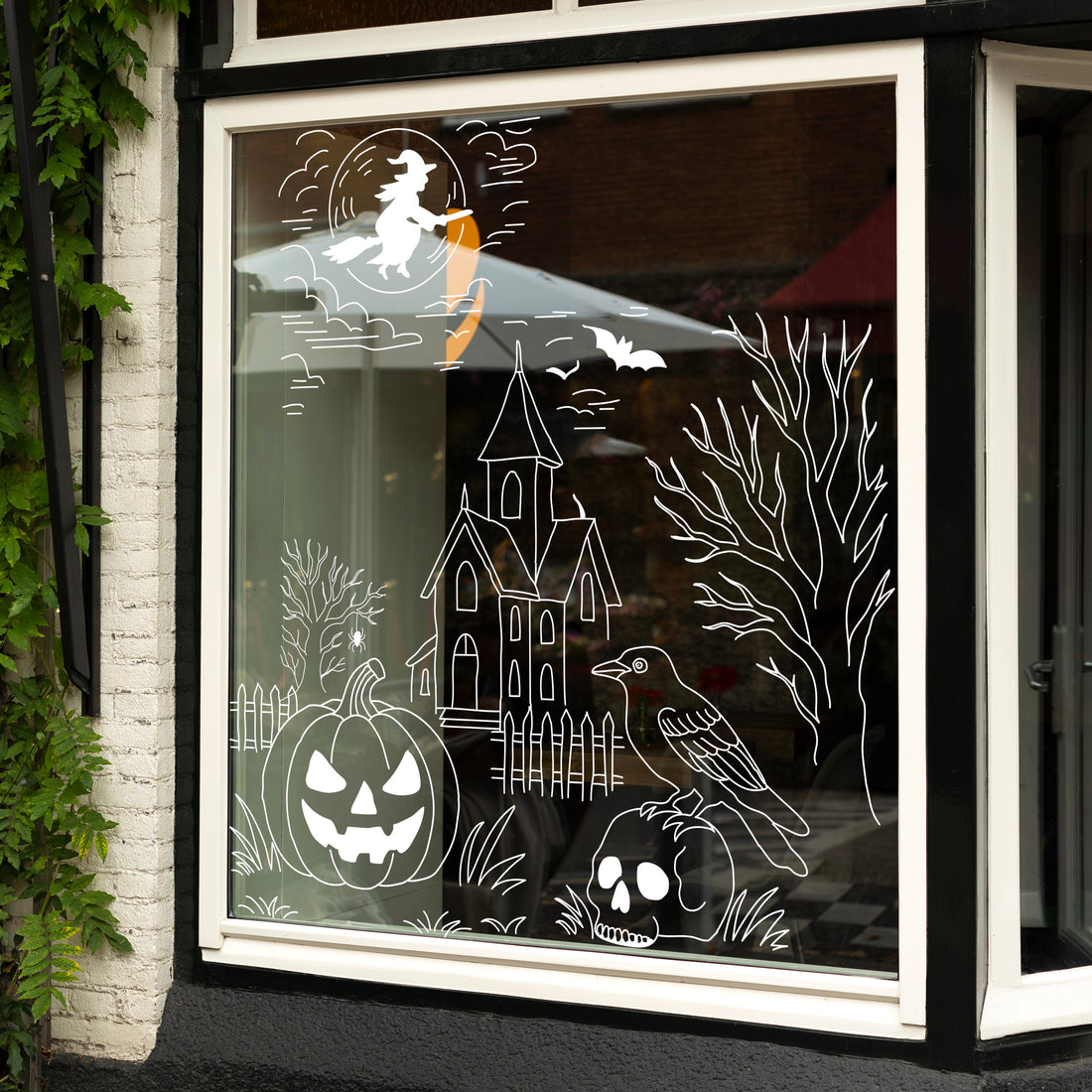 Spooky House Halloween Scene Vinyl Set