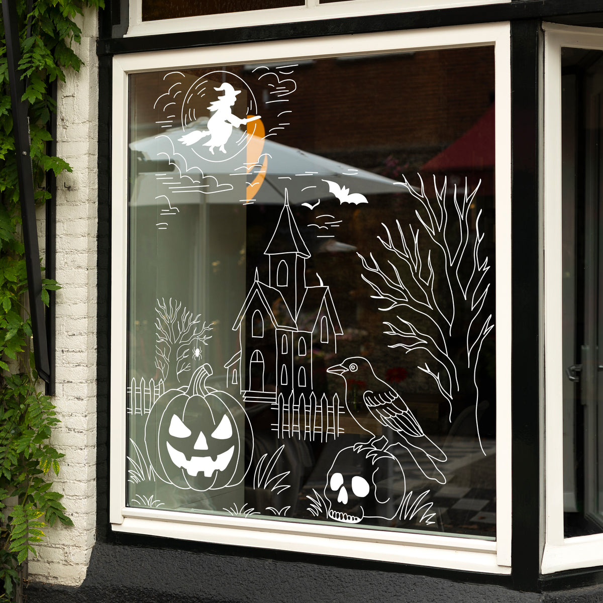 Spooky House Halloween Scene Vinyl Set