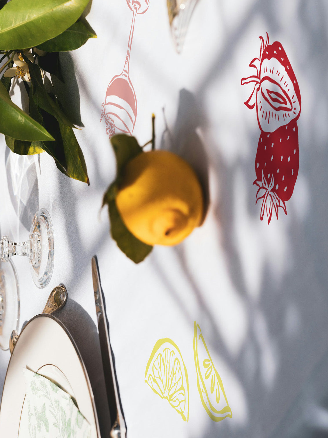Summer Drinks Tablecloth Stickers (Set Of 10)