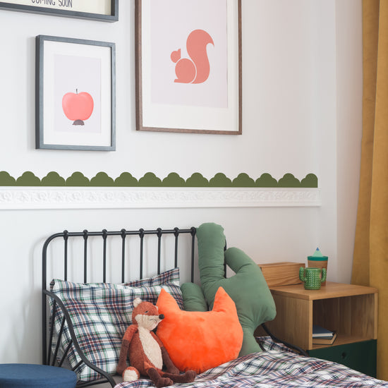 Temple Scallop Border Wall Stickers