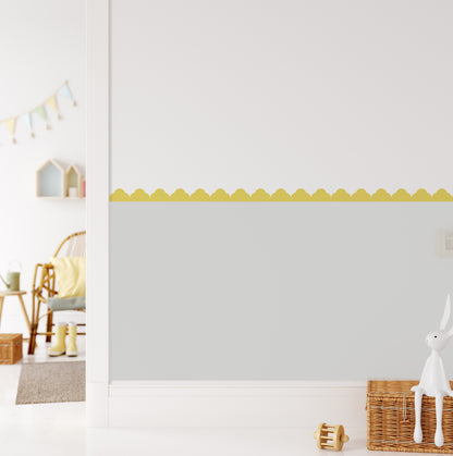 Temple Scallop Border Wall Stickers