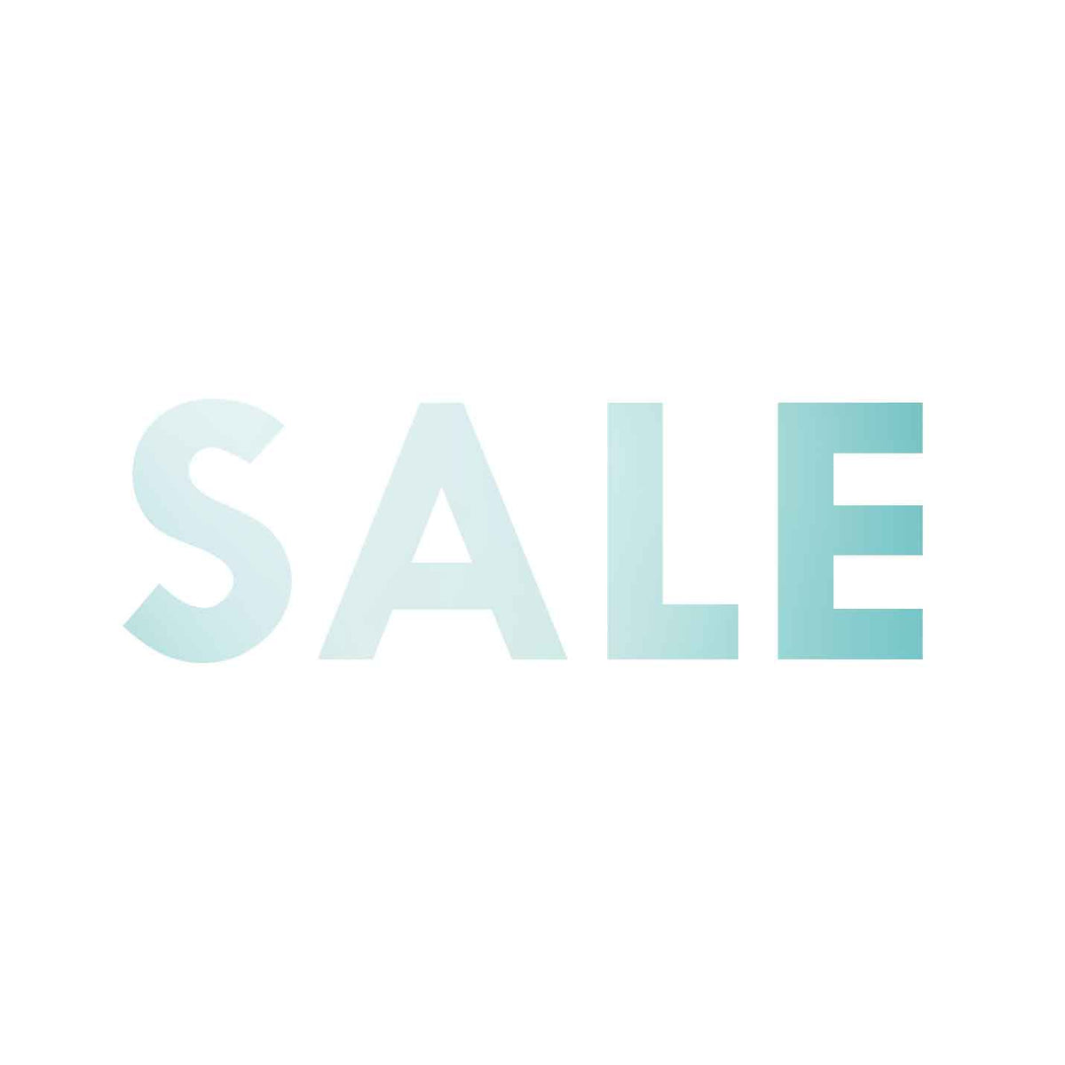 Turquoise gradient SALE retail window vinyl