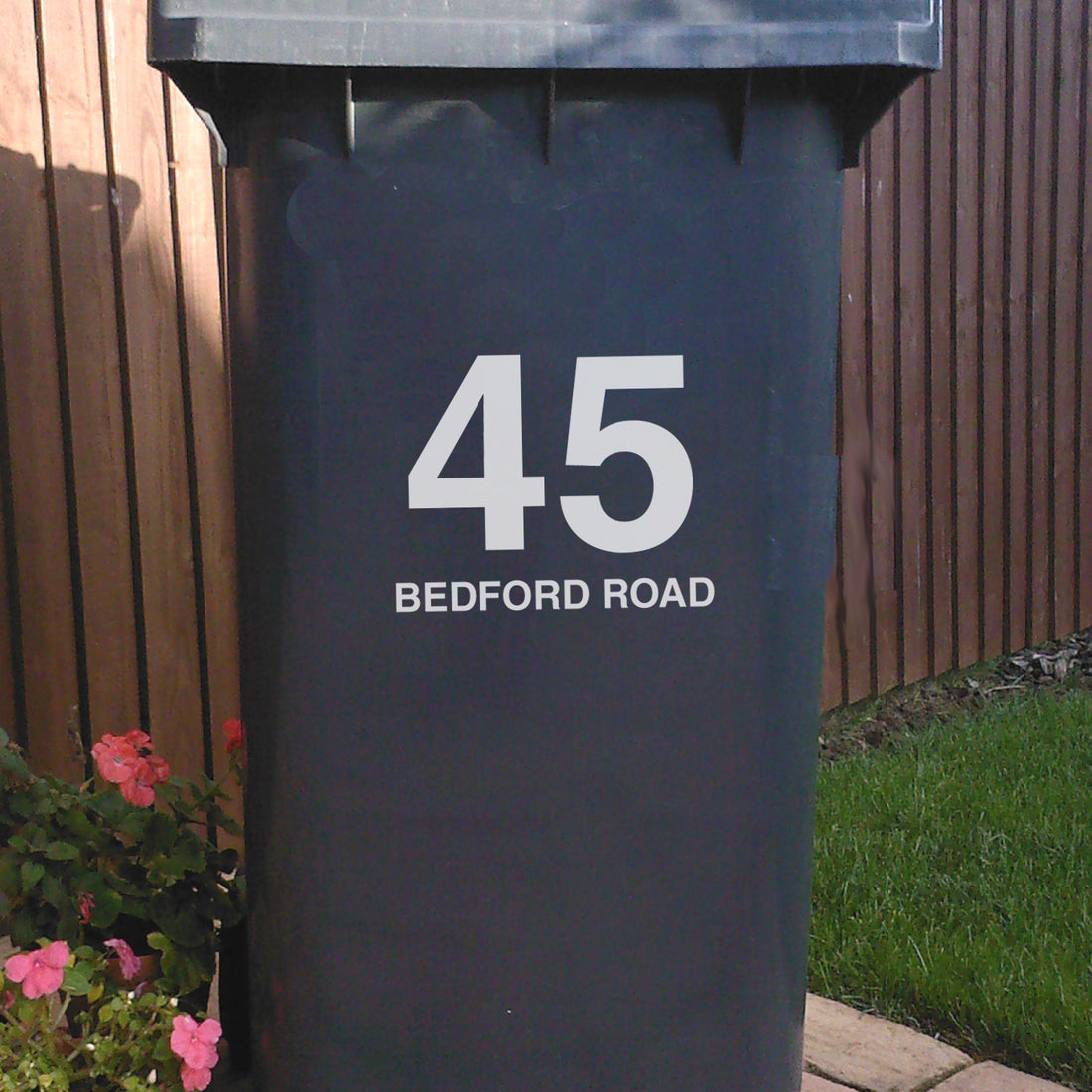 Personalised Bin Number And Street Name Stickers
