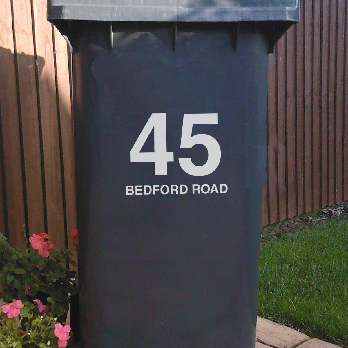 Personalised Bin Number And Street Name Stickers
