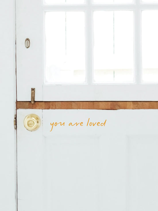 Joanie & Jeanie - You are Loved Door & Mirror Stickers