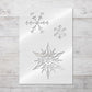 Christmas Snowflakes Stencil
