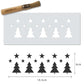 Christmas trees and stars stencil