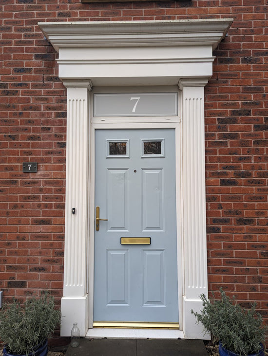 Front door number vinyl