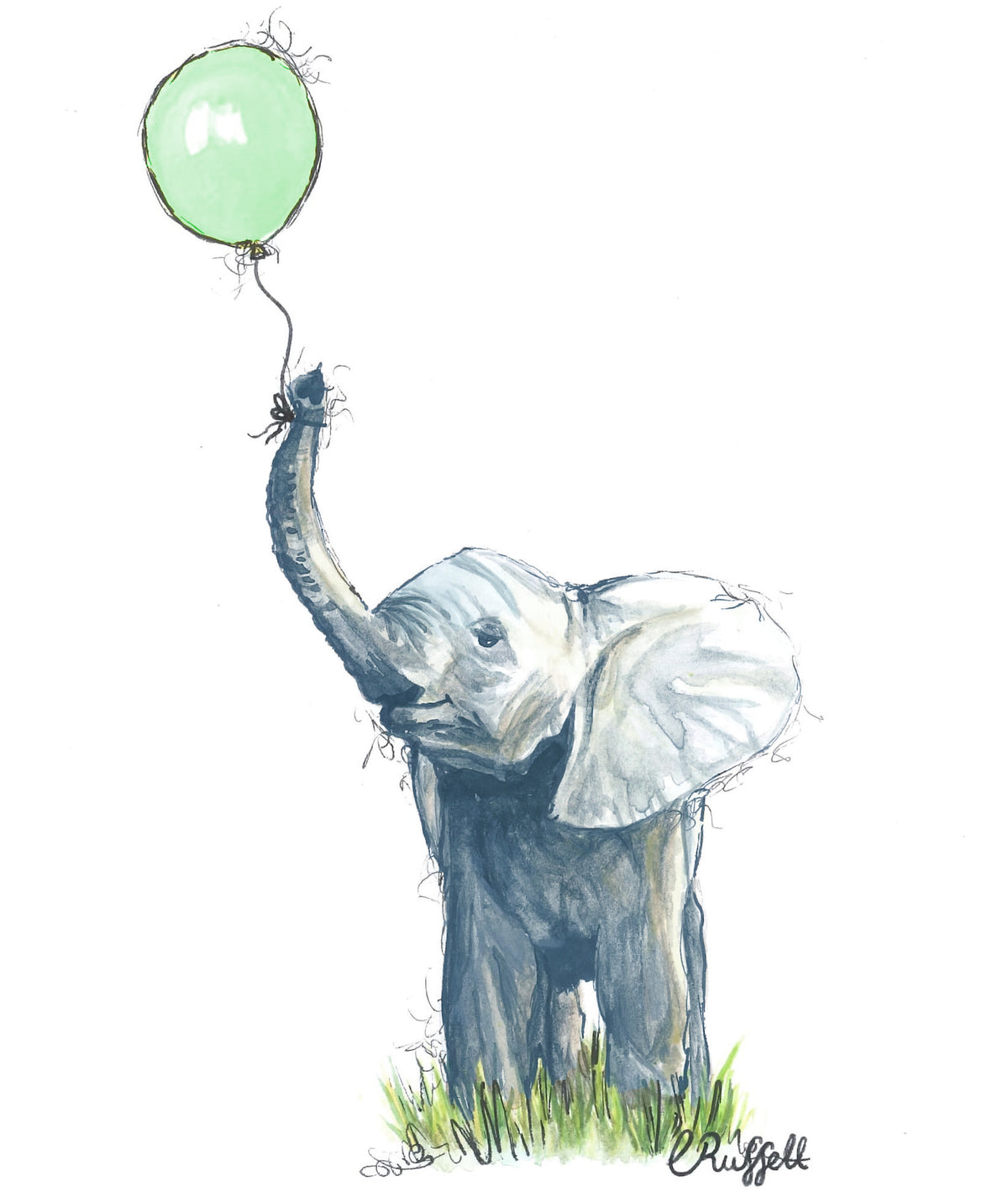 Elle Elephant Wall Sticker