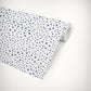 Shibori Blue Dalmatian Dots Self-Adhesive Wallpaper