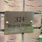 Personalised Brass House Sign
