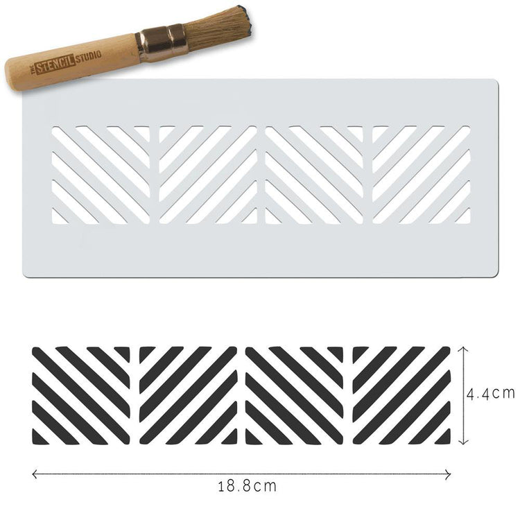 Chevron-Square-Border-Stencil-Sample