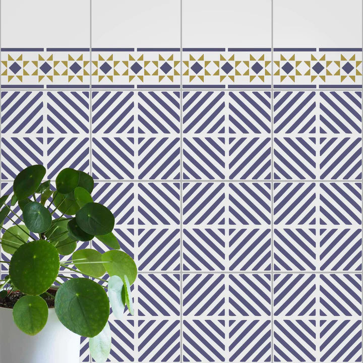Chevron-Tile-&amp;-Border-Stencils