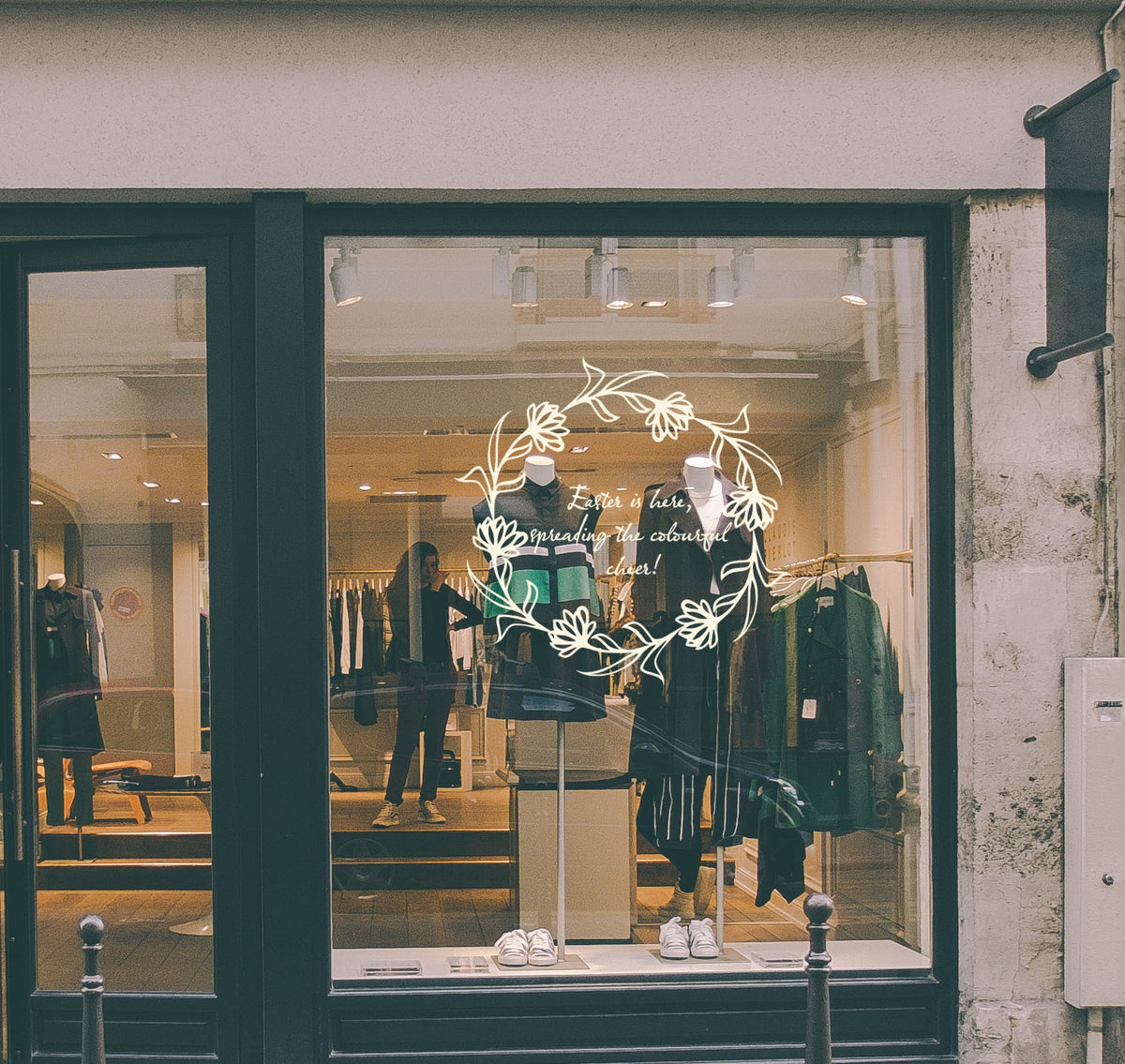 Easter Is Here Retail Window Vinyl