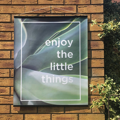 Enjoy The Little Things Botanical Outdoor Garden Poster bu Nutmeg Studio Wall Stickers