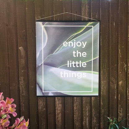 Enjoy The Little Things Botanical Outdoor Garden Poster bu Nutmeg Studio Wall Stickers