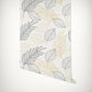Gold And Black Palm Leaves Self Adhesive Wallpaper