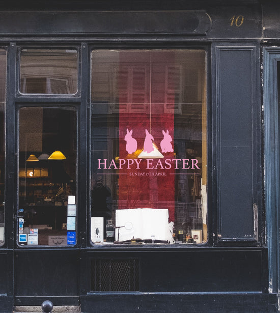 Happy Easter Retail Window Vinyl