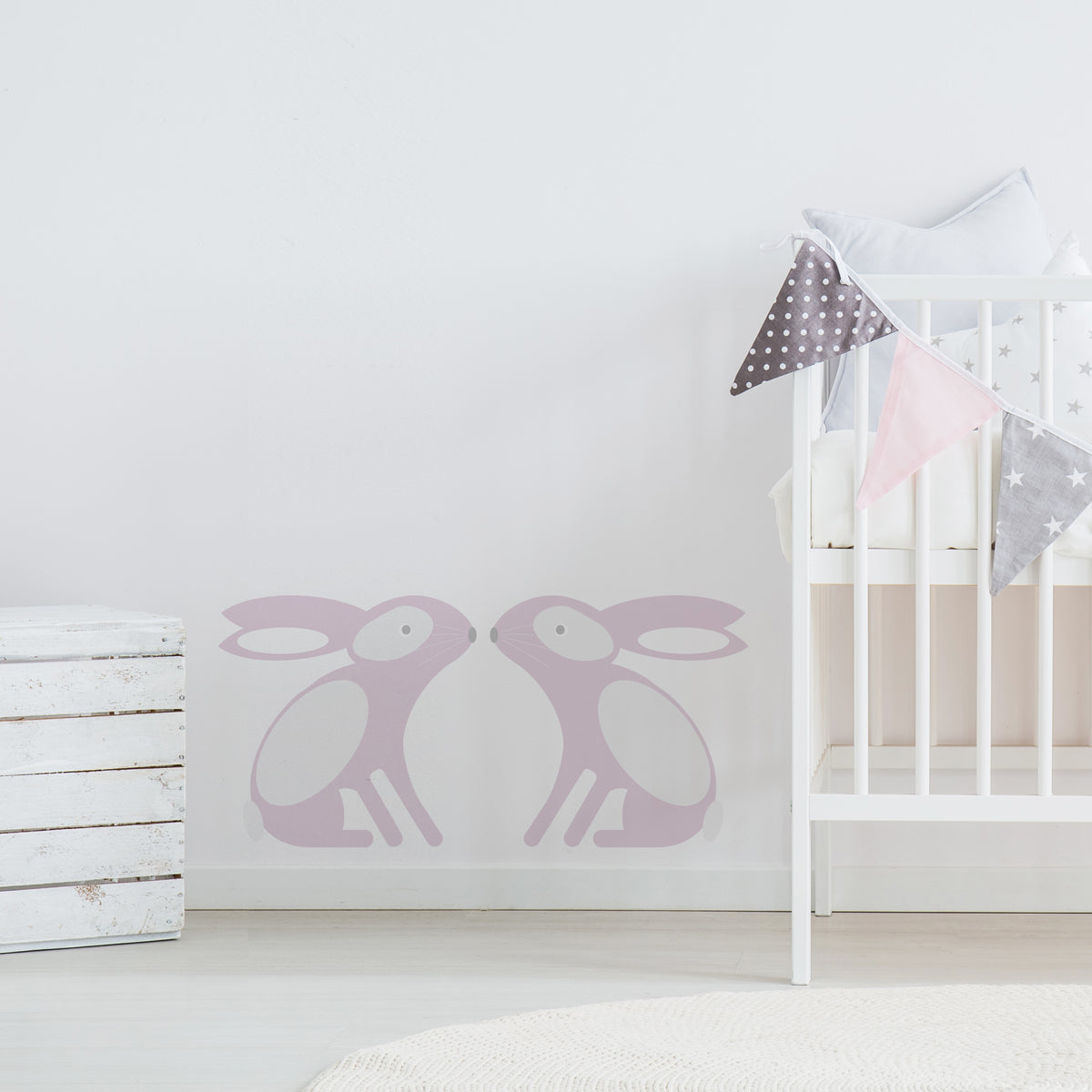 Kissing Bunny Wall Stickers