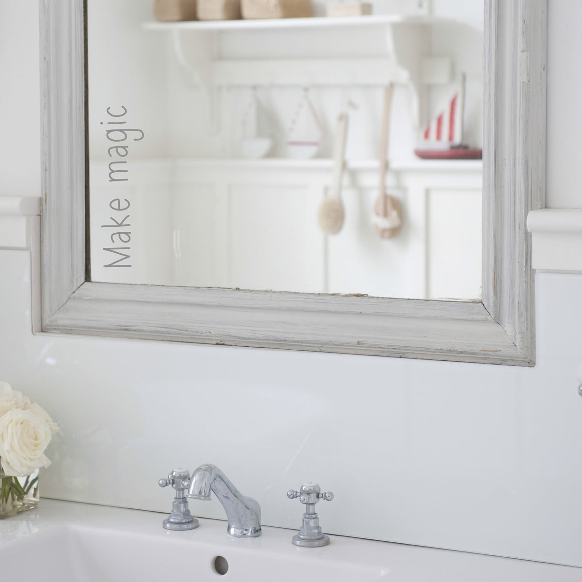 Make Magic Mirror Sticker Decal Quote