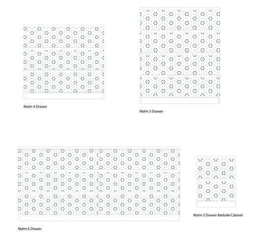 Navy Circle Furniture Stickers Ikea Hack For Ikea Malm Drawers