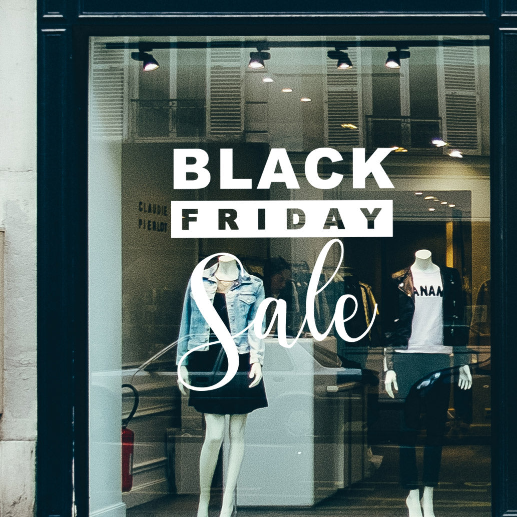 Black Friday Modern Sale Retail Shop Window Sticker Vinyl