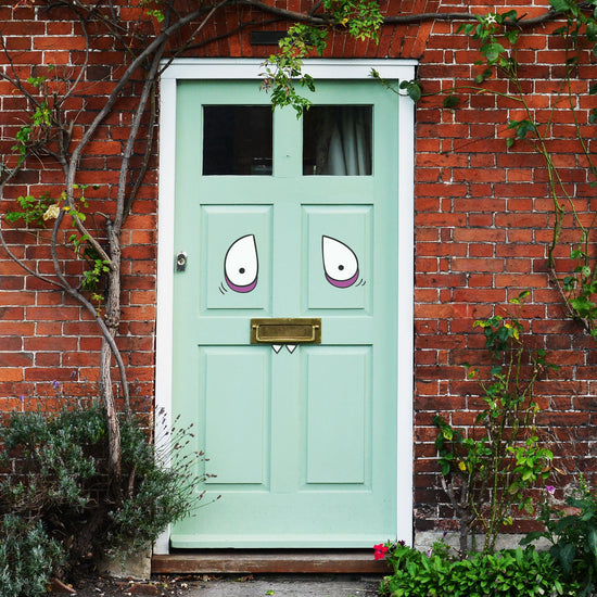 Monster-Face-Halloween-Door-Sticker