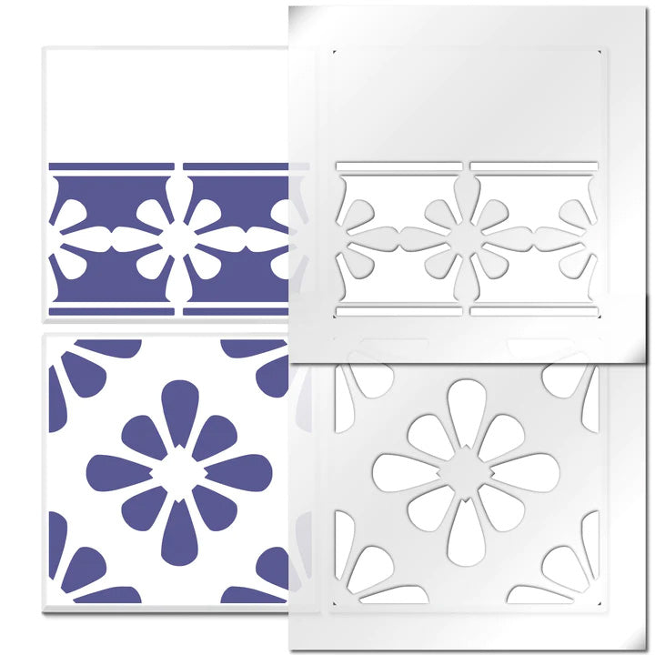 Montana-Tile-&amp;-Border-Stencil-Sample