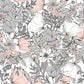 Pink And Grey Floral Furniture Stickers Ikea Hack For Ikea Malm Drawers