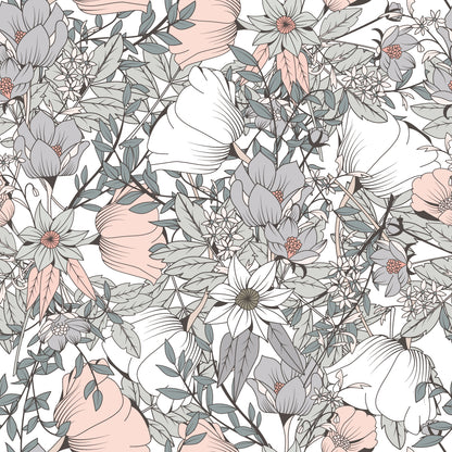 Pink And Grey Floral Furniture Stickers Ikea Hack For Ikea Malm Drawers