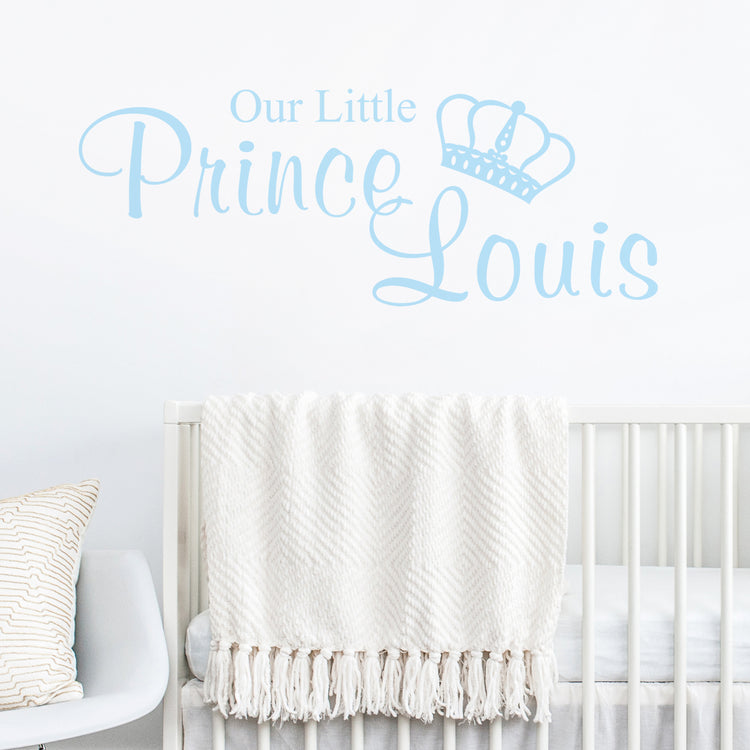 Personalised-our-little-prince-wall-sticker