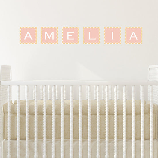 Personalised-Pink-Bricks-Wall-Sticker
