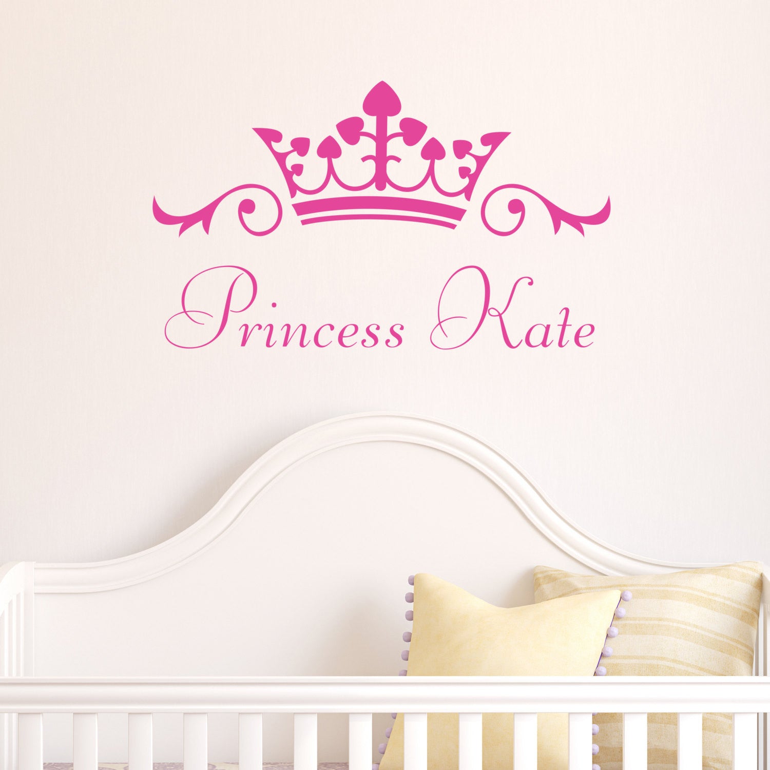 Princess Crown Stickers Our Little Princess Wall Sticker / Decals