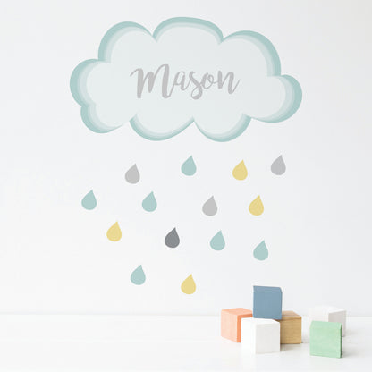 Personalised-Rain-Cloud-Wall-Sticker