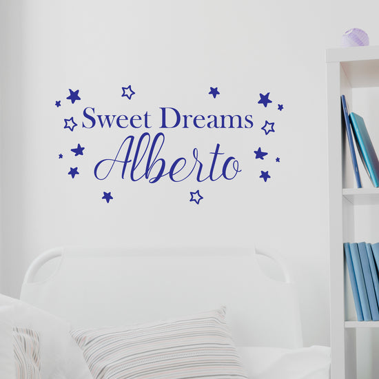 Personalised Sweet Dreams Wall Sticker