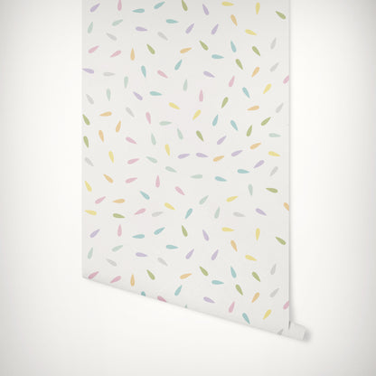 Rainbow Drops Self-Adhesive Wallpaper