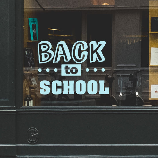 Back To School Retail Window Vinyl