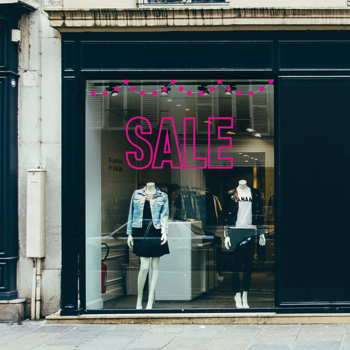Outline SALE retail window vinyl