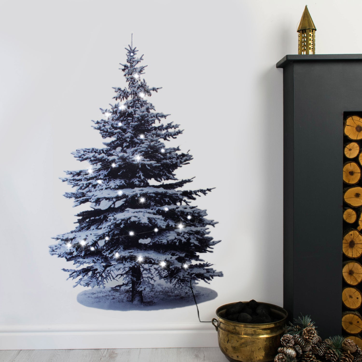 Scandi Wall Christmas Tree Sticker