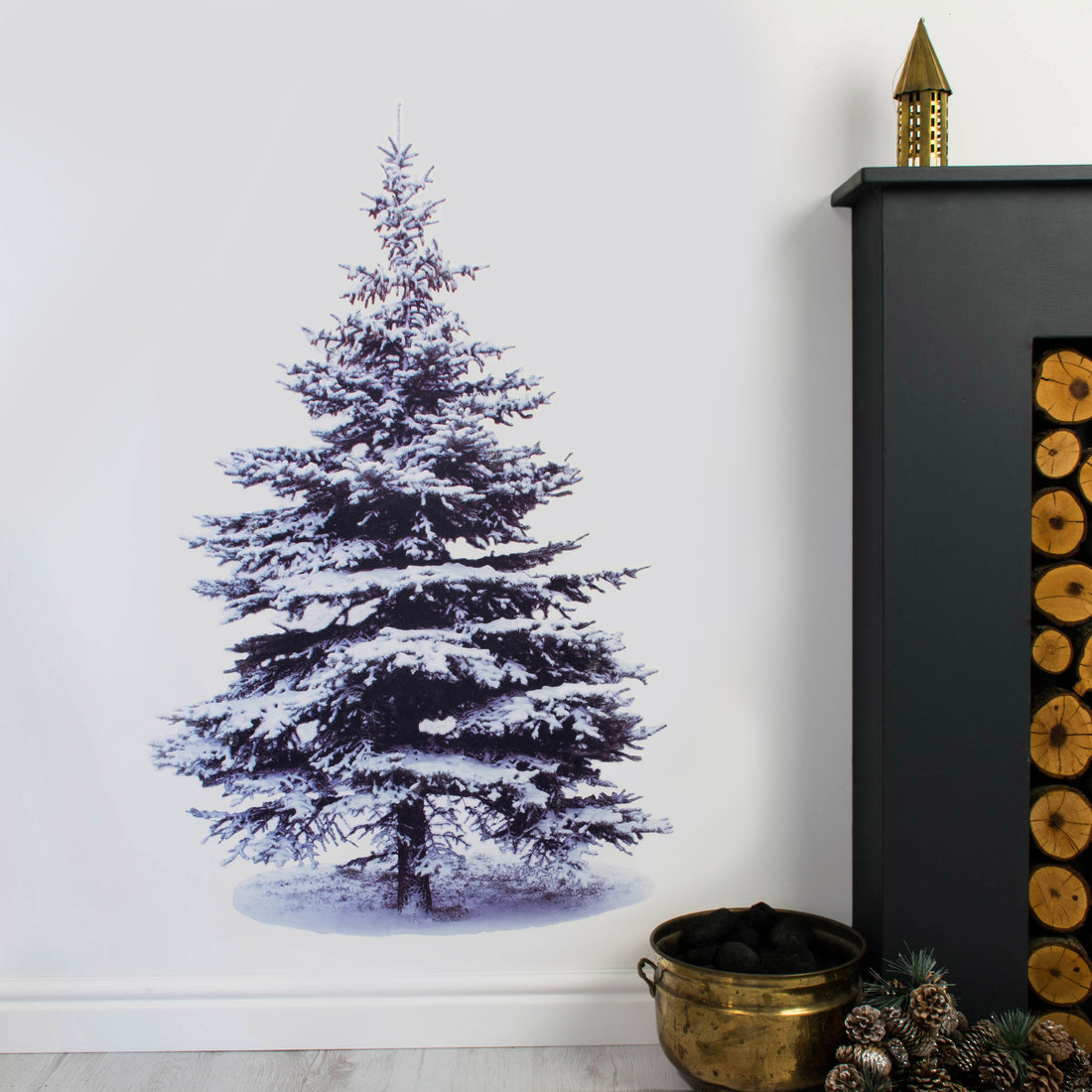 Scandi Wall Christmas Tree Sticker