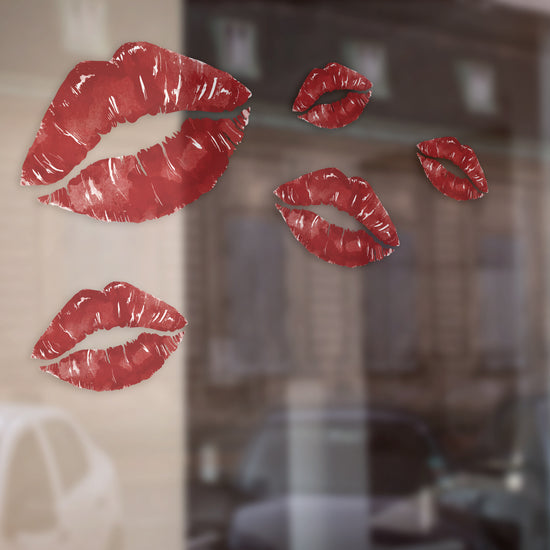 Set of five Lips Valentine Retail Graphics