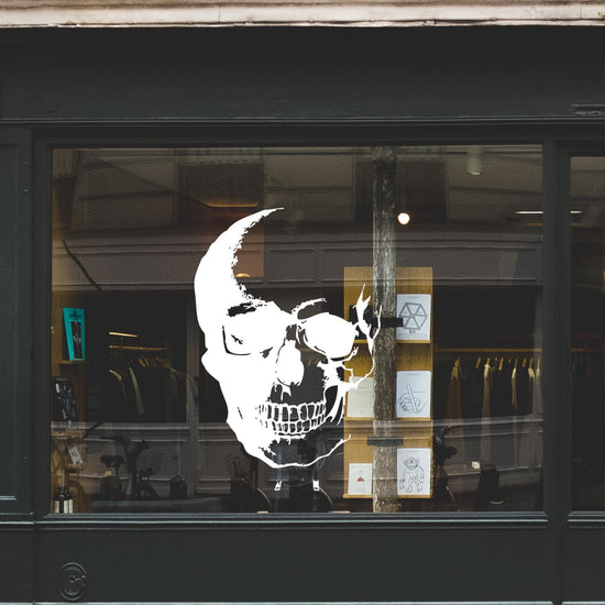 Skull Retail Window Vinyl