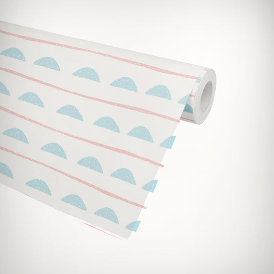 Geometric Sponge Mark Making Self Adhesive Wallpaper