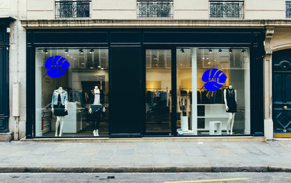 Monstera Leaf Summer Sale Retail Shop Window Sticker Vinyl