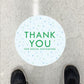 Scatter Thank You Floor Graphics