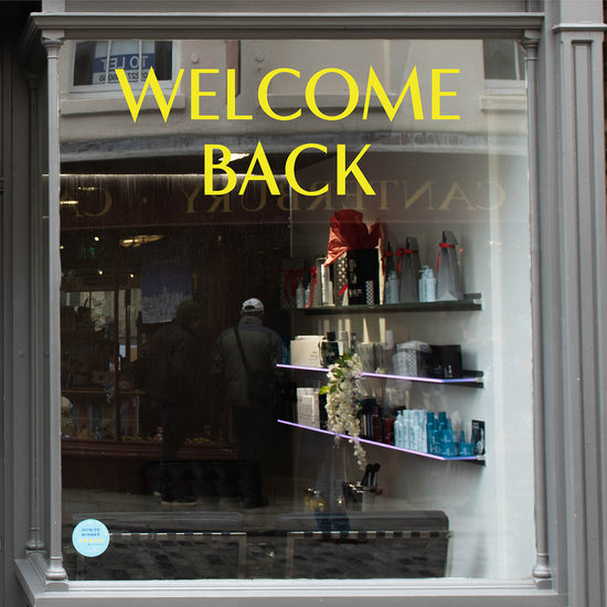 Welcome Back Coronavirus Retail Graphic Window Vinyl
