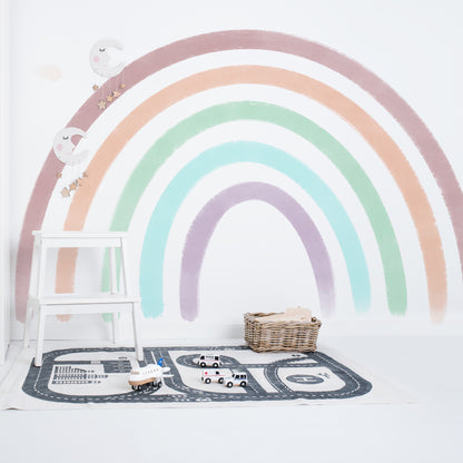 Large Watercolour Rainbow Wall Sticker