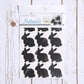 Set Of Chalkboard Bunny Labels