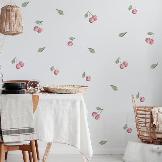 Cherry Kitchen Bedroom Fruit Wall Stickers